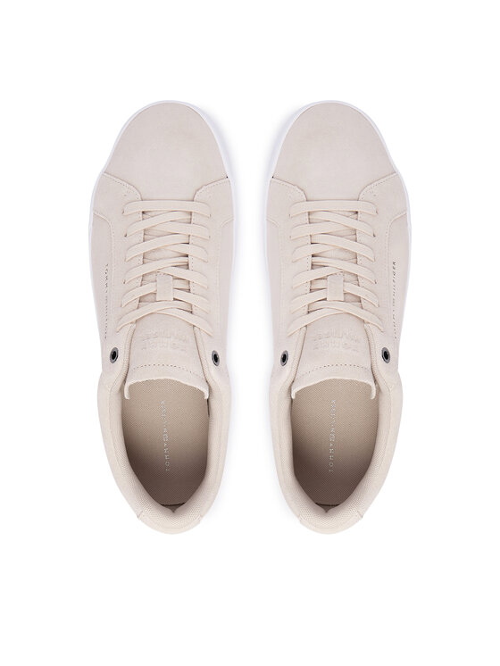 Tommy Hilfiger Sneakers Tommy Hilfiger Th Court Premium Suede FM0FM05880 Beige chiaro