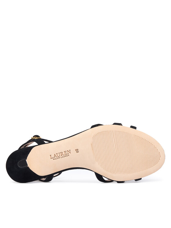 LAUREN RALPH LAUREN Sandali LAUREN RALPH LAUREN Kendyl Kitten 802P06395008 Črna