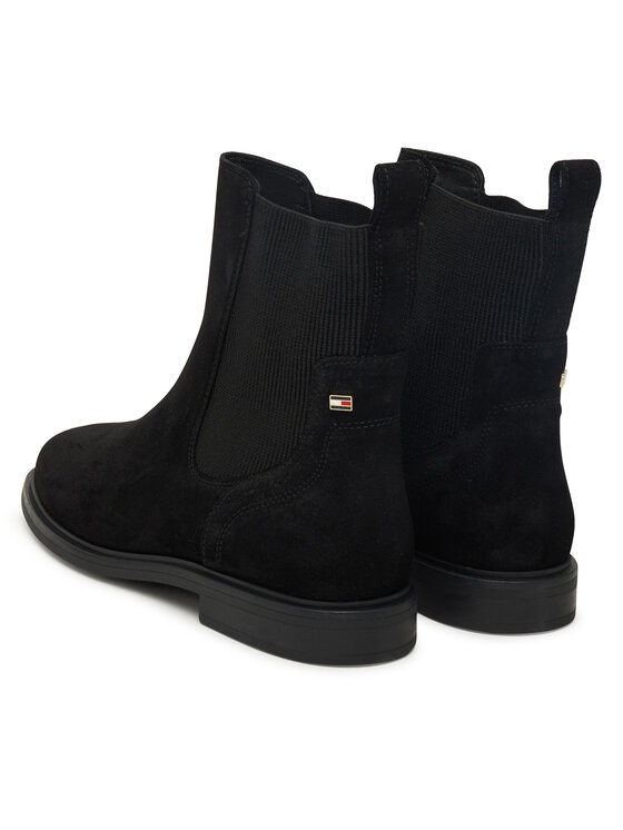 Tommy Hilfiger Боти тип челси Tommy Hilfiger Flag Boot FW0FW08780 Черен