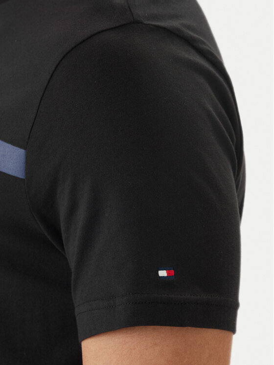 Tommy Hilfiger Tommy Hilfiger Camiseta Brand Love MW0MW42368 Negro Regular Fit