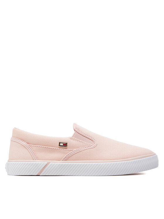 Tommy Hilfiger Teniszcipő Tommy Hilfiger Vulc Canvas Slip-On Sneaker FW0FW08065 Rózsaszín