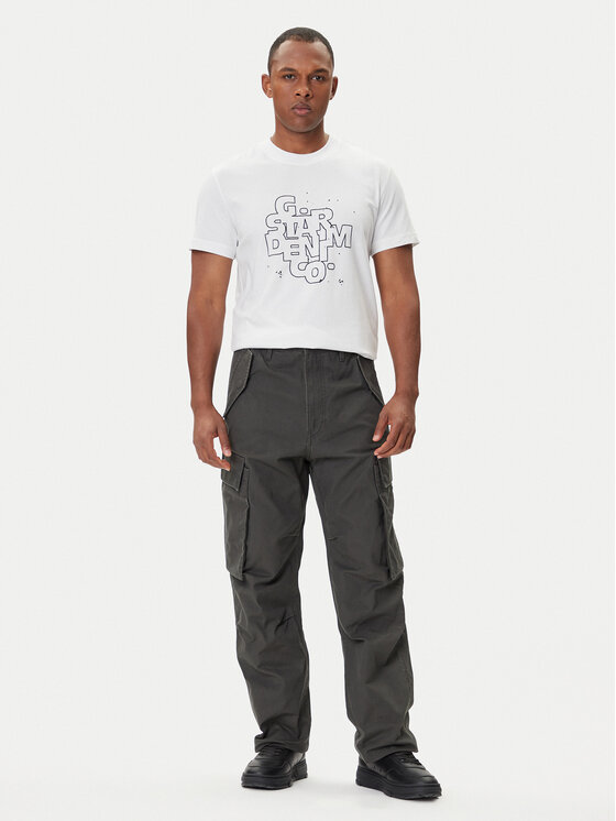 G-Star Raw G-Star Raw Camiseta HD Print D26824-D975 Blanco Regular Fit