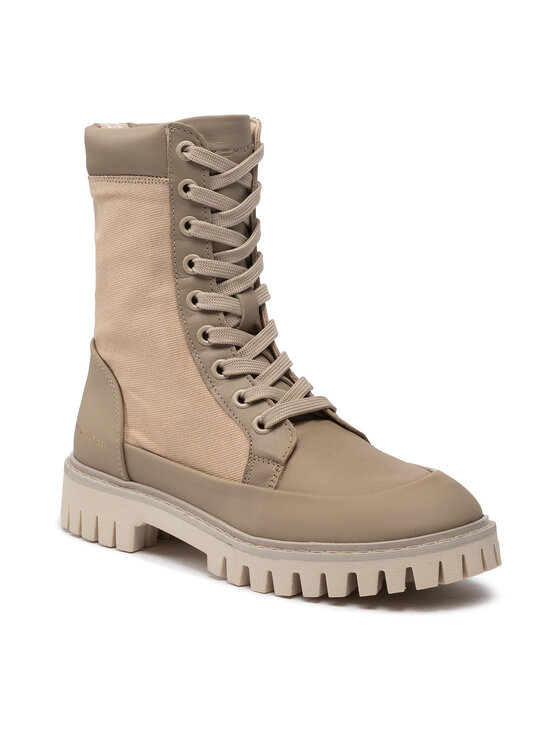Tommy Hilfiger Pohodni čevlji Tommy Hilfiger Th Casual Lace Up Boot FW0FW06549 Bež