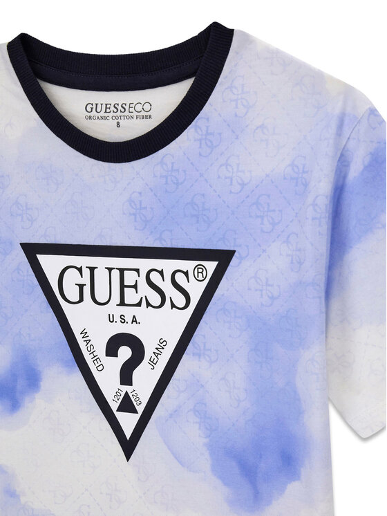 Guess Guess Camiseta L6RI03 K8HM4 Celeste Regular Fit