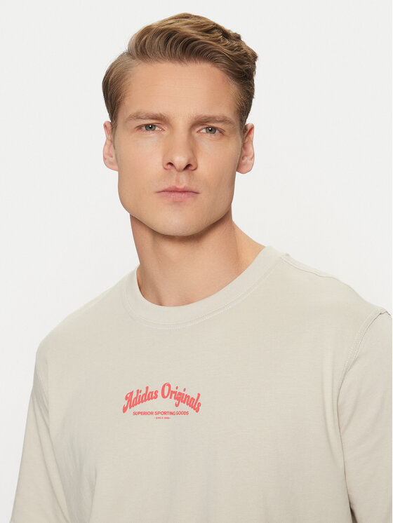 adidas adidas Футболка JD0667 Бежевий Loose Fit