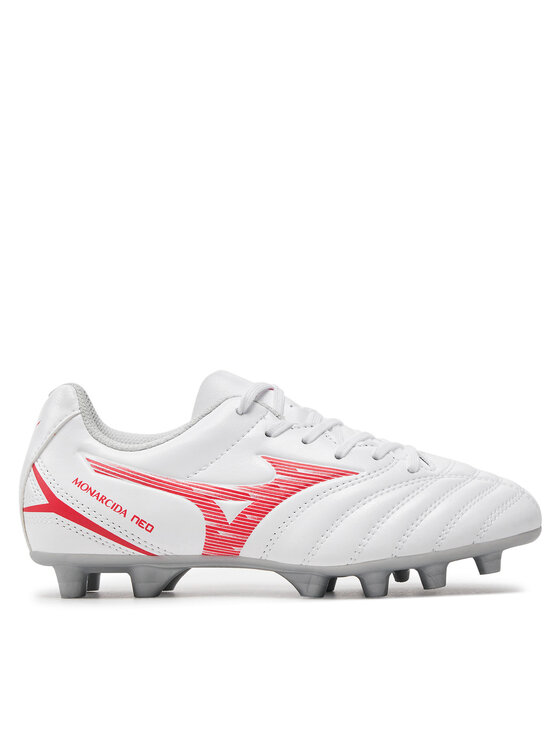 Mizuno Čevlji za nagomet Mizuno Monarcida Neo Iii Select Jr Md P1GB2425 Bela