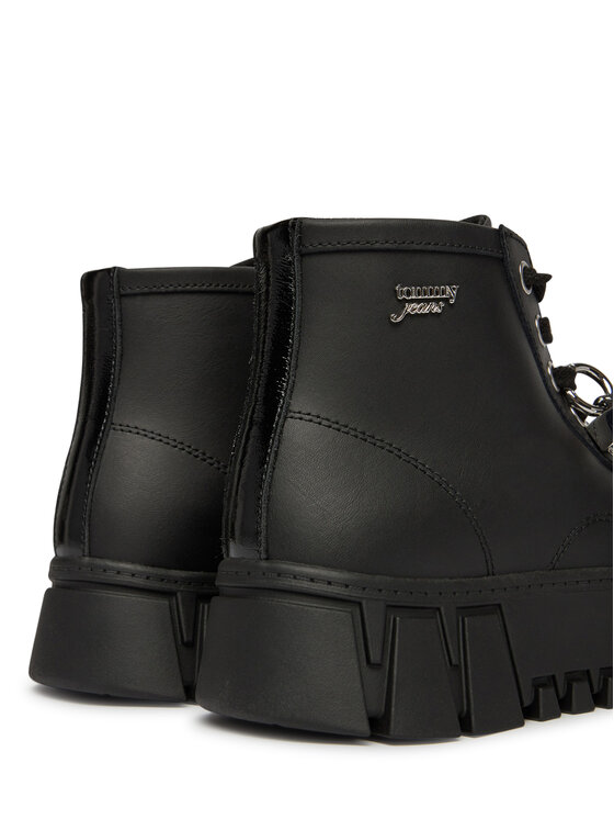 Tommy Jeans Αθλητικά Tommy Jeans Tjw Platform Sneaker Leather Mc EN0EN03133 Μαύρο