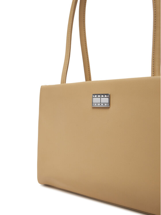 Tommy Jeans Τσάντα Tommy Jeans Tjw American Cool Med Tote AW0AW17297 Μπεζ