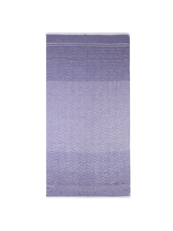 Liu Jo Szal Liu Jo Stola Logo Jacquard N19302 T0300 Fioletowy