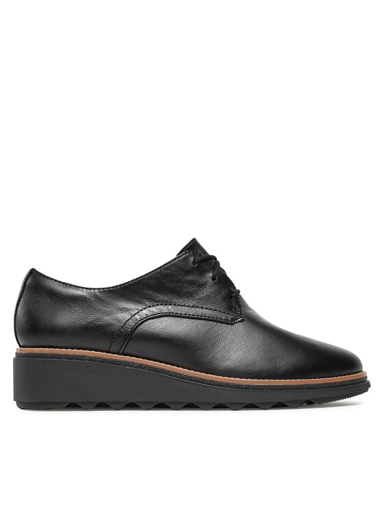 Clarks Оксфорди Clarks Sharon Rae 261754164 Чорний