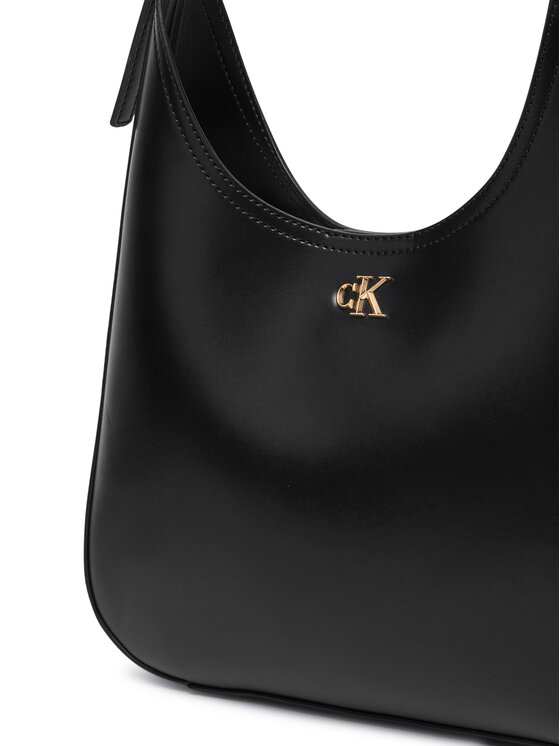 Calvin Klein Ročna torba Calvin Klein Ck Medium Shoulder Bag LV04F3522G Črna