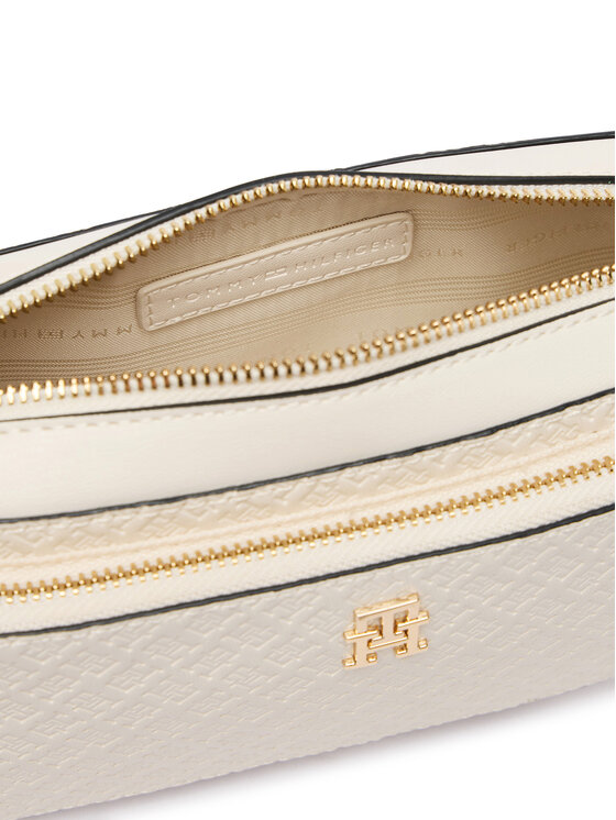 Tommy Hilfiger Дамска чанта Tommy Hilfiger Th Daily Camera Bag Mono AW0AW18414 Бял