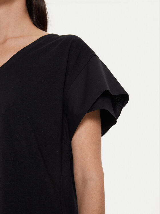 Sisley Sisley Μπλουζάκι 3AIRL400M Μαύρο Regular Fit