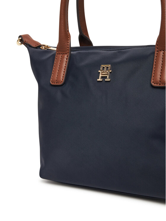 Tommy Hilfiger Torebka Tommy Hilfiger Popette Mini Tote AW0AW17709 Granatowy