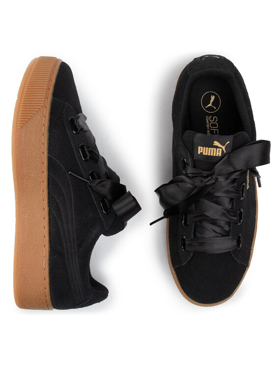 Puma Сникърси Puma Vikky Platform Ribbon 364979 01 Черен