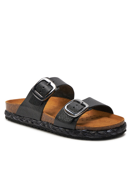 Geox Espadrilky Geox D New Brionia High D45S8A 000BN C9999 Čierna