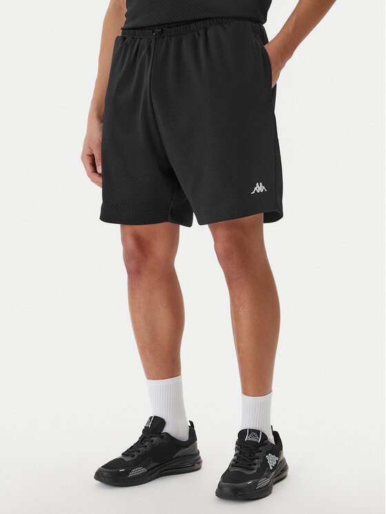 Kappa Kappa Pantaloncini sportivi Authentic Sumit 342286W Nero Regular Fit