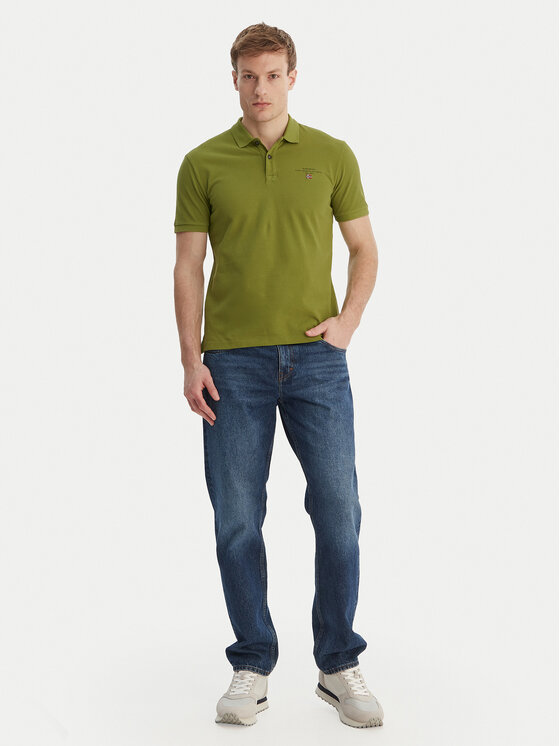 Napapijri Napapijri Polo Elbas NP0A4GDL Verde Regular Fit