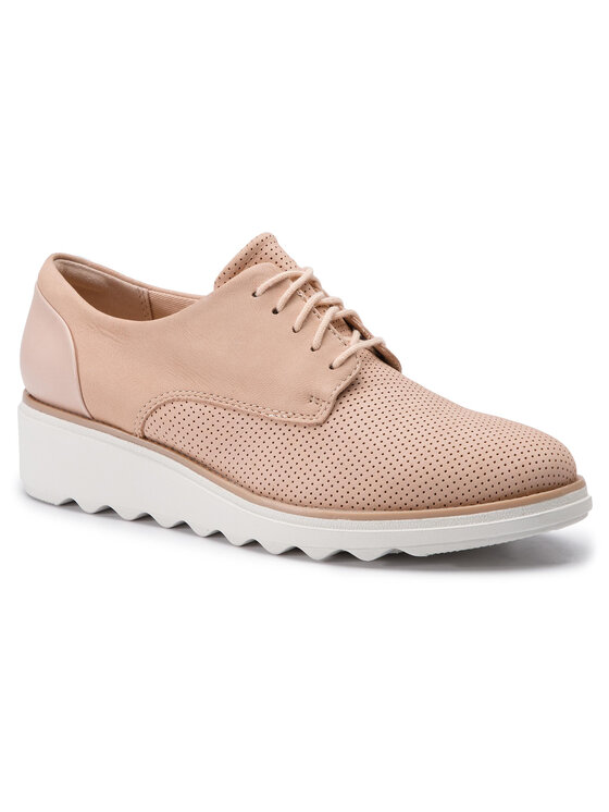 Clarks Оксфорди Clarks Sharon Crystal 261406424 Рожевий