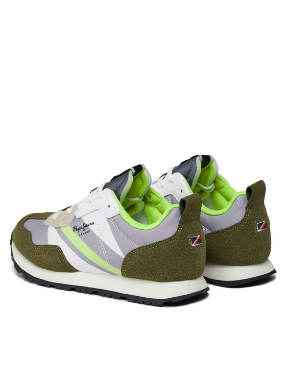 Pepe Jeans Снікерcи Pepe Jeans Foster Boy Print PBS30554 Зелений