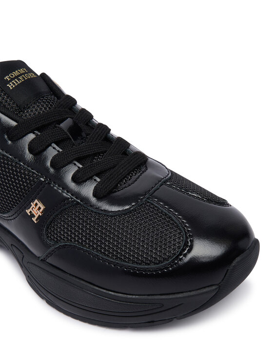 Tommy Hilfiger Sneakers Tommy Hilfiger Modern Runner Shiny Leather FW0FW09413 Negru