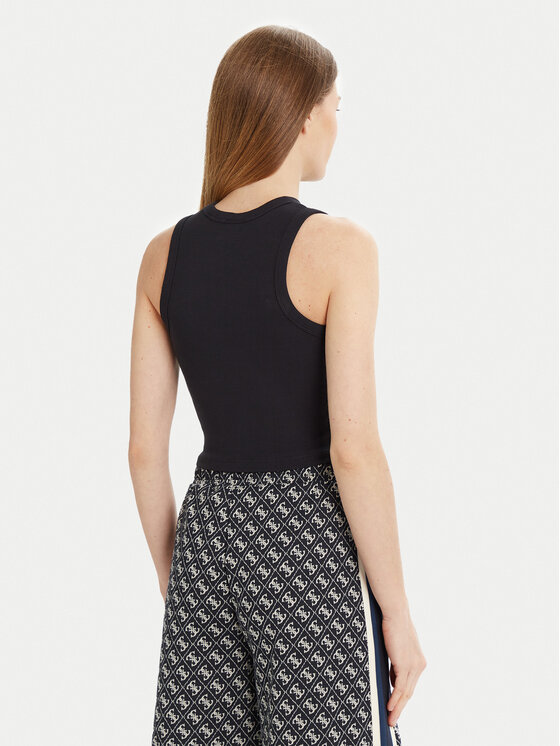Guess Guess Топ V3GP19 K8RT2 Cиній Slim Fit