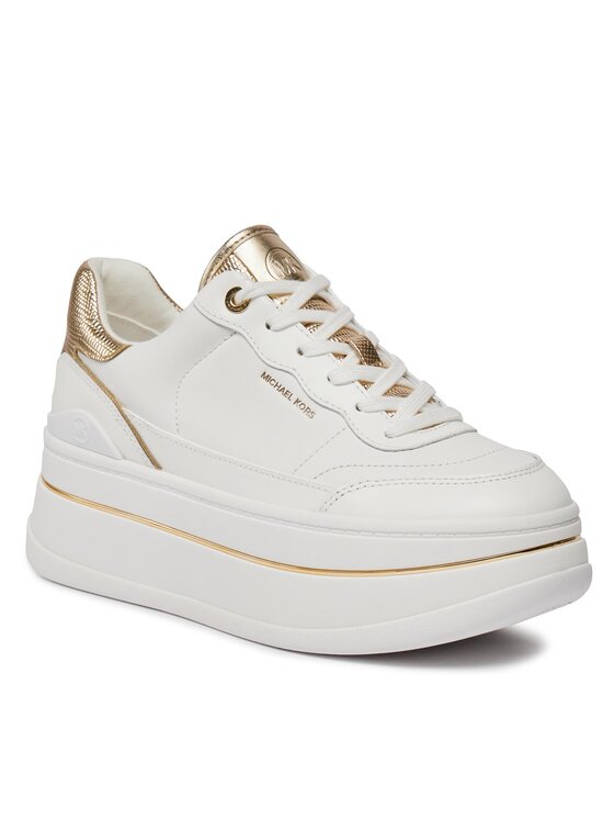 MICHAEL Michael Kors Снікерcи MICHAEL Michael Kors Hayes Lace Up 43R4HYFS2L Білий