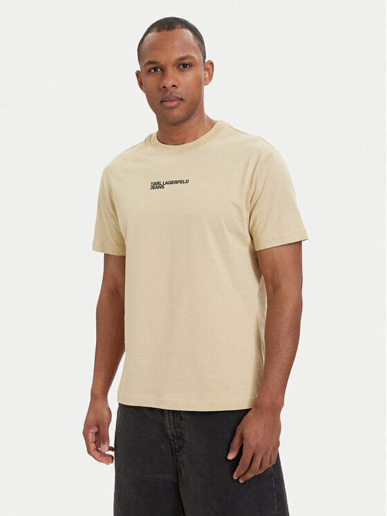 Karl Lagerfeld Jeans Karl Lagerfeld Jeans Camiseta B2M17090 Caqui Relaxed Fit