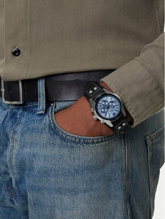 Fossil Hodinky Fossil Coachman CH2564 Čierna