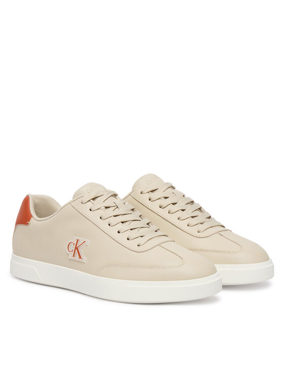 Calvin Klein Сникърси Calvin Klein Low Prof Cupsole Emb Lth HM0HM02124 Бежов