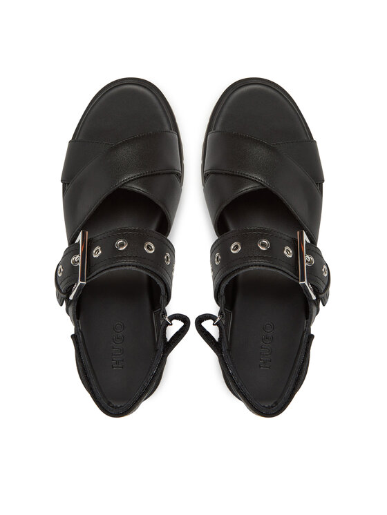 HUGO Sandali HUGO Kris_Sandal_BKNA 50542072 Črna