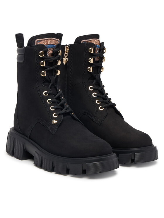 LOVE MOSCHINO Μποτίνια LOVE MOSCHINO JA24205G0PIP0000 Μαύρο