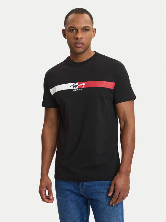 Tommy Jeans Tommy Jeans Camiseta DM0DM22539 Negro Regular Fit