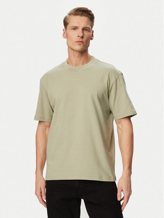HUGO HUGO Camiseta Dapolino 50488330 Verde claro Regular Fit