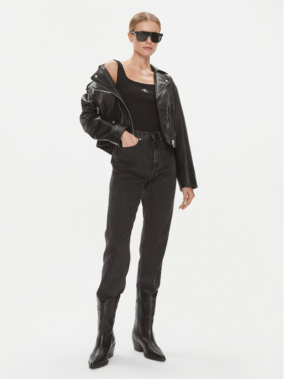Calvin Klein Jeans Calvin Klein Jeans Top J20J223192 Črna Relaxed Fit