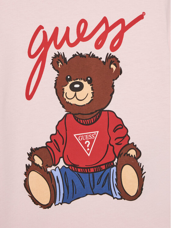 Guess Guess Футболка H4BT01 I3Z14 Рожевий Regular Fit