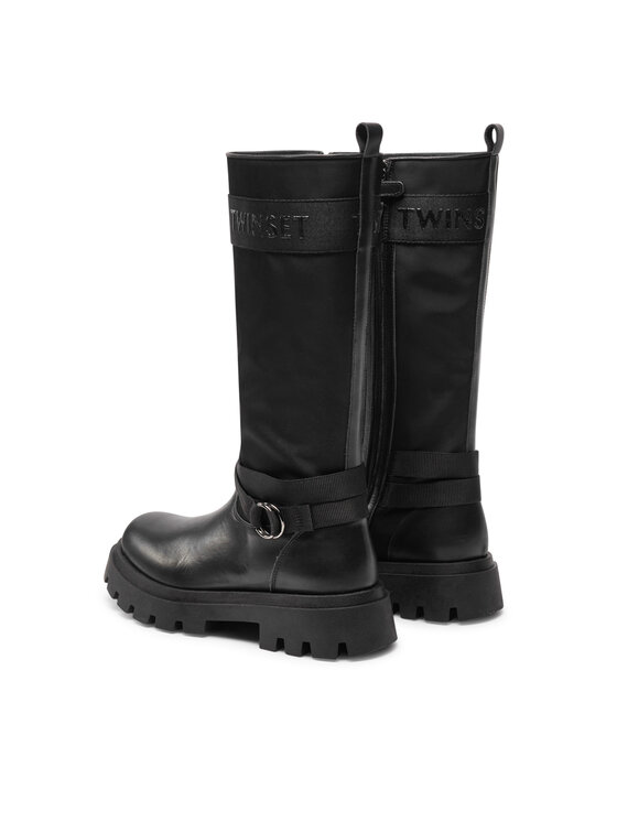 TWINSET Ilgaauliai TWINSET Stivale 242GCJ S Juoda