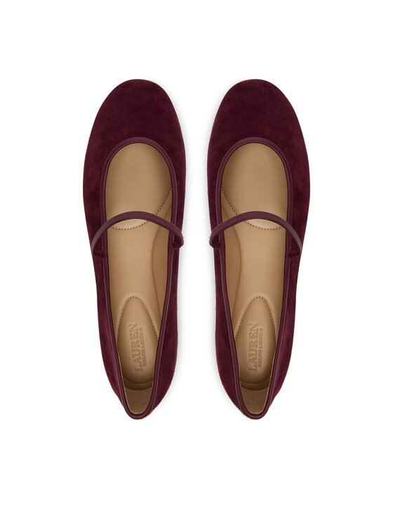LAUREN RALPH LAUREN Baleríny LAUREN RALPH LAUREN Jayna Mj Fl 802P18425001 Bordová