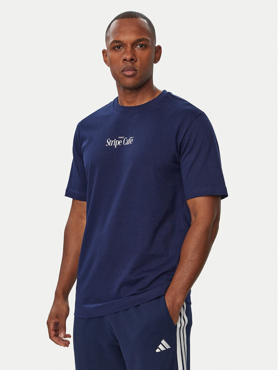 adidas adidas T-shirt Coffee Cafe Donut Bag KT9711 Blu Regular Fit