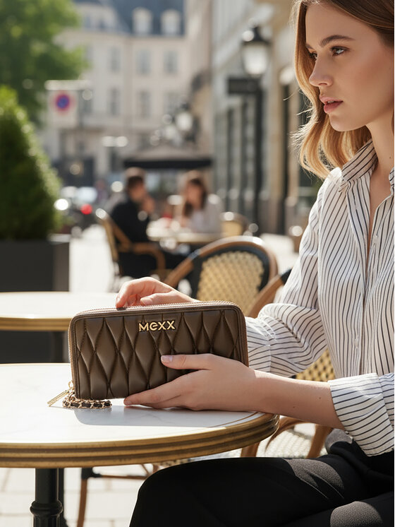 MEXX Peněženka MEXX CEO-MEXX-W1-001-AW25 Hnědá