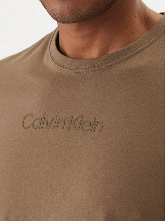 Calvin Klein Calvin Klein Camiseta Logo 30s LV04LD230G Marrón Regular Fit