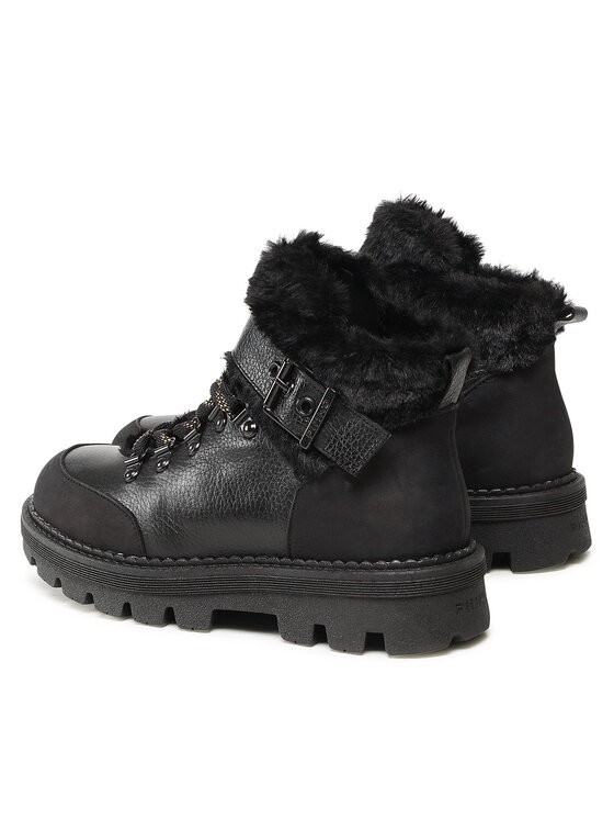 PINKO Turistická obuv Pinko Ortica Tronchetto AI 22-23 BLKS1 1H2131 A07H Černá