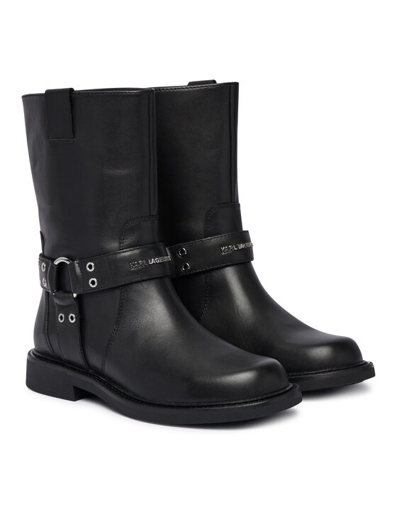 Karl Lagerfeld Jeans Боти Karl Lagerfeld Jeans Sadie KL47466 Черен
