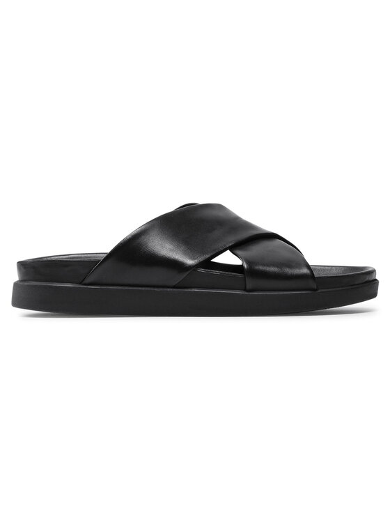Clarks Шльопанці Clarks Sunder Cross 261479787 Чорний