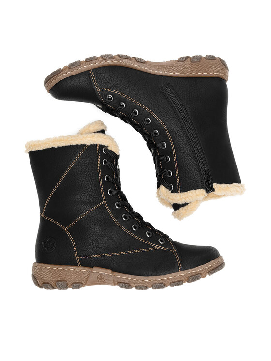 Rieker Зимни обувки Rieker Z0102-00 Черен