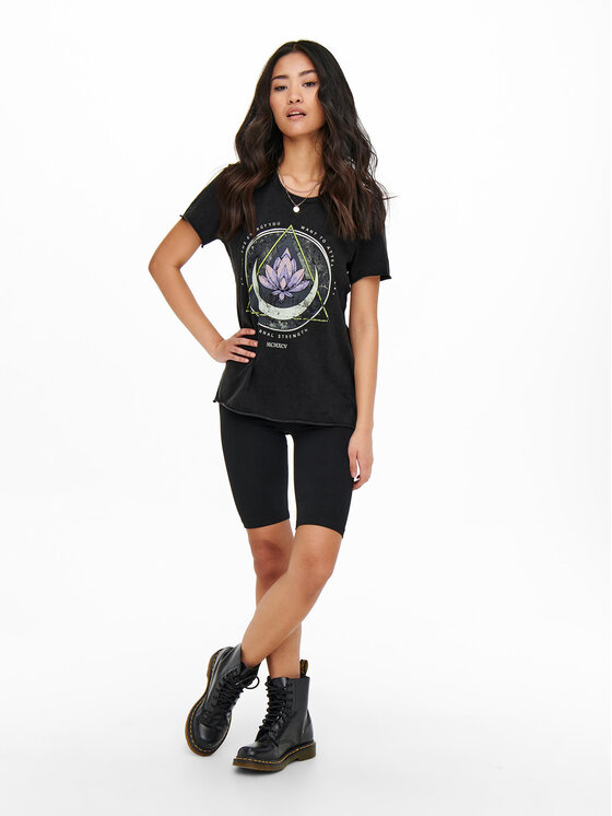 ONLY ONLY Póló 15215721 Fekete Regular Fit
