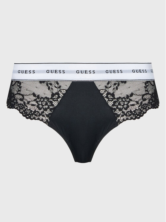 Guess Guess Klasične spodnje hlačke Belle O2BE08 KBBT0 Črna