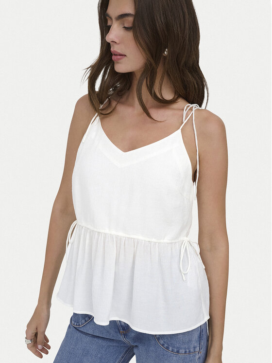 ONLY ONLY Топ Nele 15370325 Білий Regular Fit