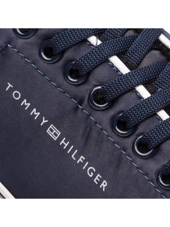 Tommy Hilfiger Sneakersy Tommy Hilfiger Cool Technical Satin Sneaker FW0FW03970 Tmavomodrá