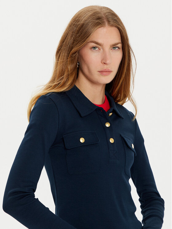 Tommy Hilfiger Tommy Hilfiger Polo marškinėliai WW0WW45308 Tamsiai mėlyna Slim Fit